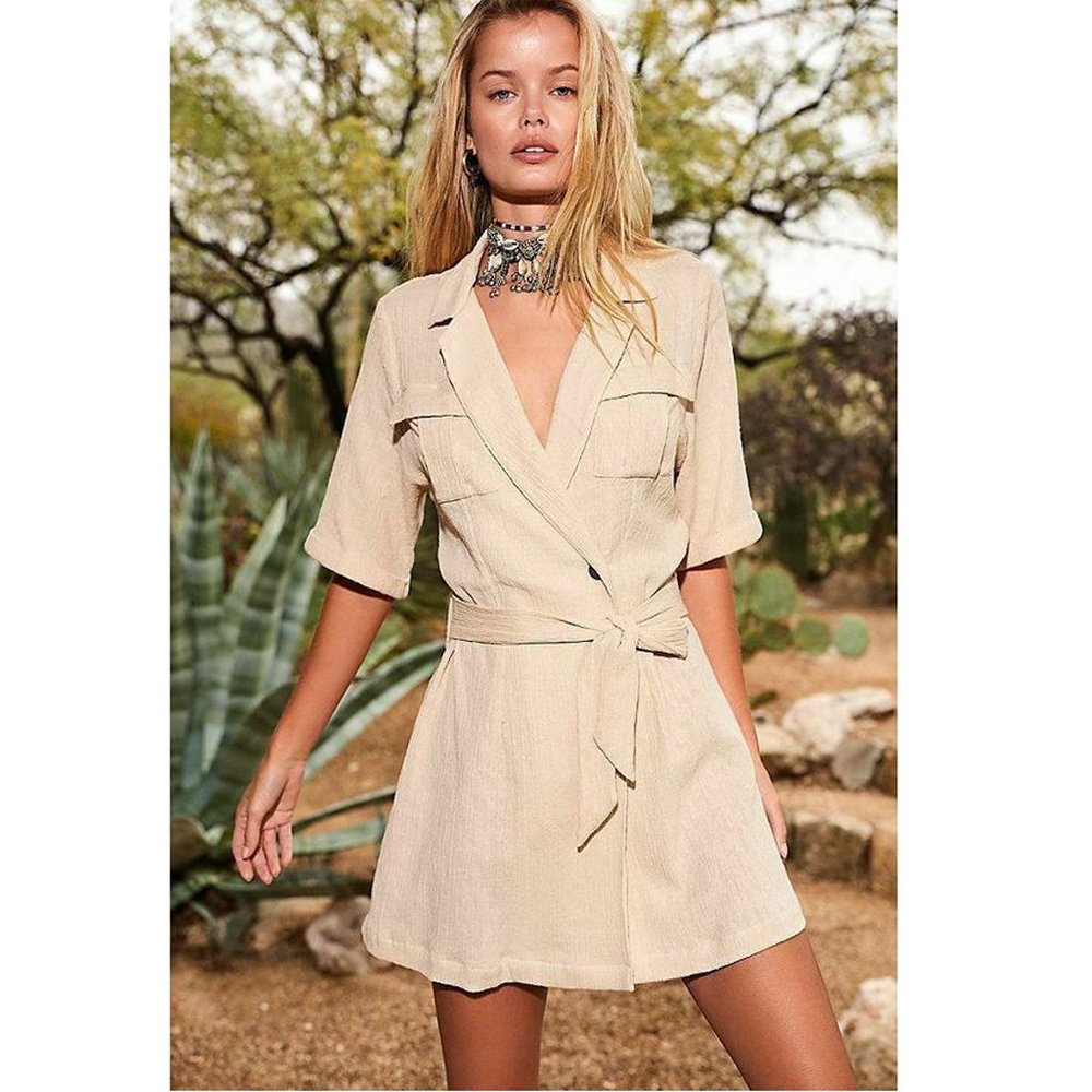 Free People Clementine Boho Summer Mini Dress S